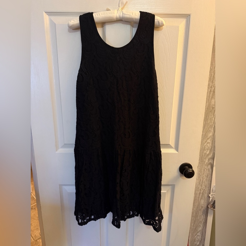 Weston Wear Black Lace Dress, Large EUC